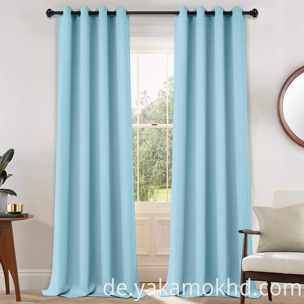 108 Inch Sky Blue Curtains